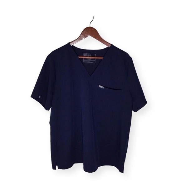 Figs Catarina One Pocket Scrub Top in Navy Size XXL. - Picture 1 of 8
